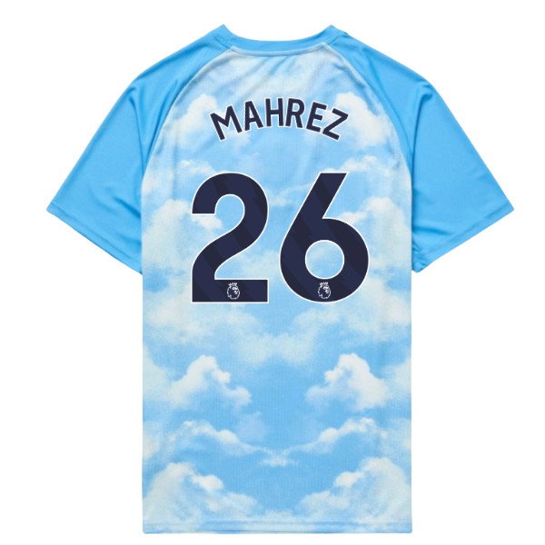 2026 2027 Man City Warm Up Blue) Kids Apparel (Icy (Mahrez 26)-ProGear Kits